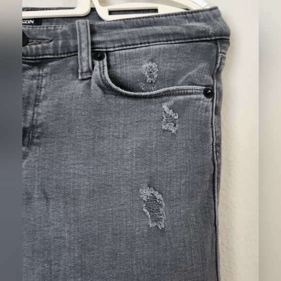 Hudson Krista Super Skinny Jeans 26 Distressed Grey EUC - Picture 7 of 9